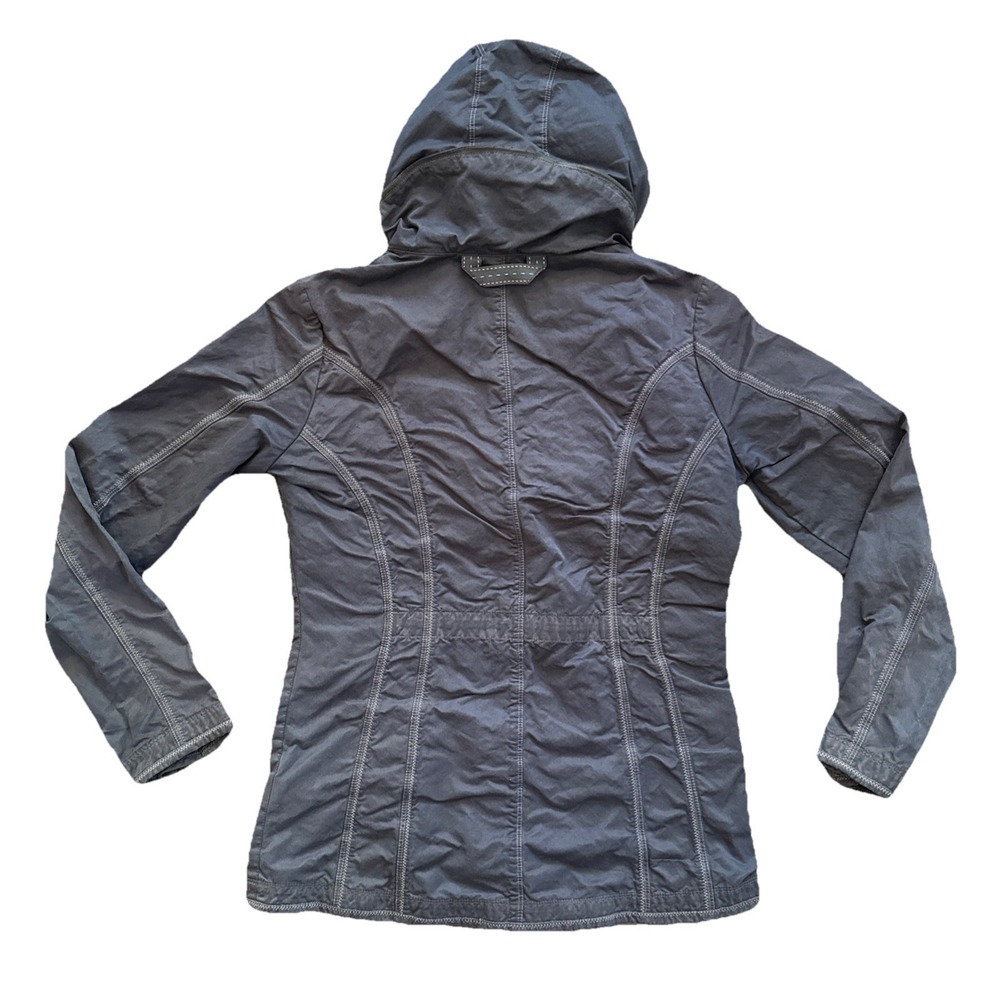 Kuhl Jacket Women Small Gray Packable Hood Full Zip Zippered Pockets - Picture 2 of 13